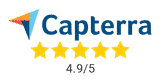 Capterra Bewertung 4.9 von 5